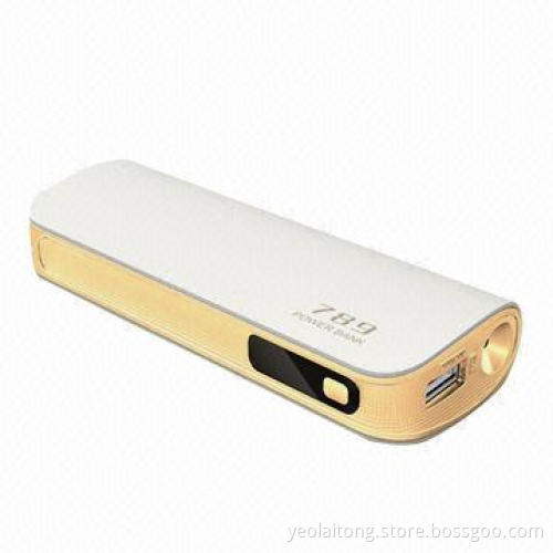 Powerbank of 7,800mAh capacity, 5V DC output voltage